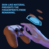 PlayVital 3D Studded Signal Brown Ergonomic Soft Controller Silicone Case Grips for PS5, Rubber Protector Skins with 6 Black Thumbstick Caps for PS5 Controller - TDPF032