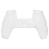 PlayVital 3D Studded Glow in Dark - Green Ergonomic Soft Controller Silicone Case Grips for PS5, Rubber Protector Skins with 6 Clear White Thumbstick Caps for PS5 Controller - TDPF027