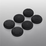 PlayVital 3D Studded Dark Gray & Black Ergonomic Soft Controller Silicone Case Grips for PS5, Rubber Protector Skins with 6 Black Thumbstick Caps for PS5 Controller - TDPF037