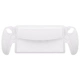 PlayVital 3D Studded Edition Anti-Slip Silicone Protective Case with Thumb Grips for PS Portal Remote Player - Clear White - CYRPFP003