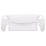 PlayVital 3D Studded Edition Anti-Slip Silicone Protective Case with Thumb Grips for PS Portal Remote Player - Clear White - CYRPFP003