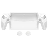 PlayVital 3D Studded Edition Anti-Slip Silicone Protective Case with Thumb Grips for PS Portal Remote Player - White - CYRPFP002
