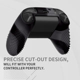 PlayVital Dark Gray & Black 3D Studded Edition Anti-slip Silicone Cover Skin for Xbox Series X Controller, Soft Rubber Case Protector for Xbox Series S Controller with 6 Black Thumb Grip Caps - SDX3024