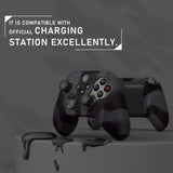 PlayVital Dark Gray & Black 3D Studded Edition Anti-slip Silicone Cover Skin for Xbox Series X Controller, Soft Rubber Case Protector for Xbox Series S Controller with 6 Black Thumb Grip Caps - SDX3024