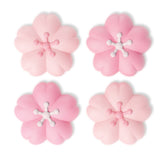 PlayVital 4 Pcs Thumb Grips for Nintendo Switch 2, Kawaii Silicone Thumbstick Caps for Joycon 2, Joystick Cover for Switch 2 Accessories - Blush Cherry Blossom Petals - WWYNTJ027