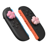 PlayVital 4 Pcs Thumb Grips for Nintendo Switch 2, Kawaii Silicone Thumbstick Caps for Joycon 2, Joystick Cover for Switch 2 Accessories - Blush Cherry Blossom Petals - WWYNTJ027
