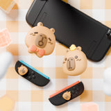 PlayVital 4 Pcs Thumb Grips for Nintendo Switch 2, Kawaii Silicone Thumbstick Caps for Joycon 2, Joystick Cover for Switch 2 Accessories - Capybara Moods - WWYNTJ021