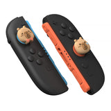 PlayVital 4 Pcs Thumb Grips for Nintendo Switch 2, Kawaii Silicone Thumbstick Caps for Joycon 2, Joystick Cover for Switch 2 Accessories - Capybara Moods - WWYNTJ021