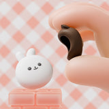 PlayVital 4 Pcs Thumb Grips for Nintendo Switch 2, Kawaii Silicone Thumbstick Caps for Joycon 2, Joystick Cover for Switch 2 Accessories - Chubby Bear & Smiley Bunny - WWYNTJ007