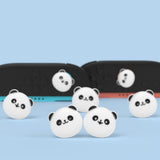 PlayVital 4 Pcs Thumb Grips for Nintendo Switch 2, Kawaii Silicone Thumbstick Caps for Joycon 2, Joystick Cover for Switch 2 Accessories - Chubby Panda - WWYNTJ009