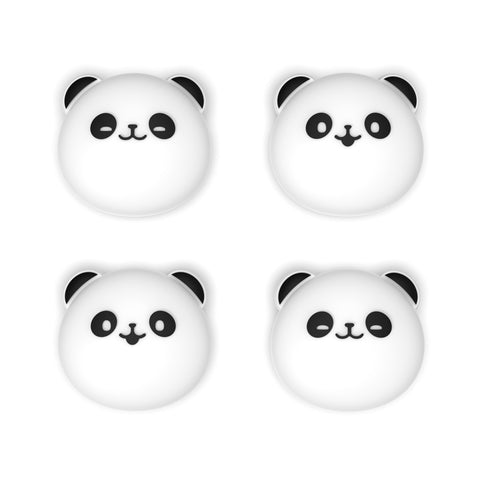 PlayVital 4 Pcs Thumb Grips for Nintendo Switch 2, Kawaii Silicone Thumbstick Caps for Joycon 2, Joystick Cover for Switch 2 Accessories - Chubby Panda - WWYNTJ009