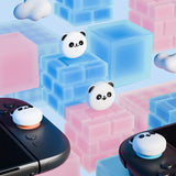 PlayVital 4 Pcs Thumb Grips for Nintendo Switch 2, Kawaii Silicone Thumbstick Caps for Joycon 2, Joystick Cover for Switch 2 Accessories - Chubby Panda - WWYNTJ009