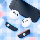 PlayVital 4 Pcs Thumb Grips for Nintendo Switch 2, Kawaii Silicone Thumbstick Caps for Joycon 2, Joystick Cover for Switch 2 Accessories - Chubby Panda - WWYNTJ009