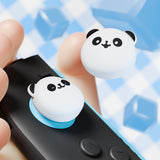 PlayVital 4 Pcs Thumb Grips for Nintendo Switch 2, Kawaii Silicone Thumbstick Caps for Joycon 2, Joystick Cover for Switch 2 Accessories - Chubby Panda - WWYNTJ009