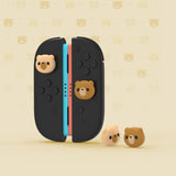 PlayVital 4 Pcs Thumb Grips for Nintendo Switch 2, Kawaii Silicone Thumbstick Caps for Joycon 2, Joystick Cover for Switch 2 Accessories - Cozy Bear - WWYNTJ006