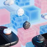 PlayVital 4 Pcs Thumb Grips for Nintendo Switch 2, Kawaii Silicone Thumbstick Caps for Joycon 2, Joystick Cover for Switch 2 Accessories - Cutie Kitty - WWYNTJ005