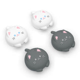 PlayVital 4 Pcs Thumb Grips for Nintendo Switch 2, Kawaii Silicone Thumbstick Caps for Joycon 2, Joystick Cover for Switch 2 Accessories - Cutie Kitty - WWYNTJ005