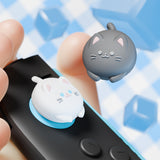 PlayVital 4 Pcs Thumb Grips for Nintendo Switch 2, Kawaii Silicone Thumbstick Caps for Joycon 2, Joystick Cover for Switch 2 Accessories - Cutie Kitty - WWYNTJ005