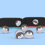PlayVital 4 Pcs Thumb Grips for Nintendo Switch 2, Kawaii Silicone Thumbstick Caps for Joycon 2, Joystick Cover for Switch 2 Accessories - Cutie Penguin - WWYNTJ010