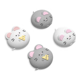 PlayVital 4 Pcs Thumb Grips for Nintendo Switch 2, Kawaii Silicone Thumbstick Caps for Joycon 2, Joystick Cover for Switch 2 Accessories - Nibble Mousie & Sweet Mousie - WWYNTJ028