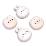 PlayVital 4 Pcs Thumb Grips for Nintendo Switch 2, Kawaii Silicone Thumbstick Caps for Joycon 2, Joystick Cover for Switch 2 Accessories - Pink Cosplaying Kitten & Puppy - WWYNTJ008