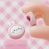 PlayVital 4 Pcs Thumb Grips for Nintendo Switch 2, Kawaii Silicone Thumbstick Caps for Joycon 2, Joystick Cover for Switch 2 Accessories - Pink Cosplaying Kitten & Puppy - WWYNTJ008