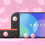 PlayVital 4 Pcs Thumb Grips for Nintendo Switch 2, Kawaii Silicone Thumbstick Caps for Joycon 2, Joystick Cover for Switch 2 Accessories - Puffy Chickie & Shy Chickie - WWYNTJ029