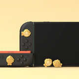 PlayVital 4 Pcs Thumb Grips for Nintendo Switch 2, Kawaii Silicone Thumbstick Caps for Joycon 2, Joystick Cover for Switch 2 Accessories - Taiyaki Kitten - WWYNTJ018