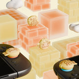 PlayVital 4 Pcs Thumb Grips for Nintendo Switch 2, Kawaii Silicone Thumbstick Caps for Joycon 2, Joystick Cover for Switch 2 Accessories - Taiyaki Kitten - WWYNTJ018