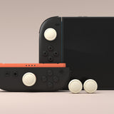 PlayVital 4Pcs Thumb Grip Caps for Nintendo Switch 2, Silicone Thumbstick Grip Cover for Switch 2, Comfort Joystick Caps for Joycon 2 - Antique Yellow - WWYNTM008