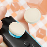 PlayVital 4Pcs Thumb Grip Caps for Nintendo Switch 2, Silicone Thumbstick Grip Cover for Switch 2, Comfort Joystick Caps for Joycon 2 - Antique Yellow - WWYNTM008