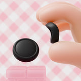 PlayVital 4Pcs Thumb Grip Caps for Nintendo Switch 2, Silicone Thumbstick Grip Cover for Switch 2, Comfort Joystick Caps for Joycon 2 - Black - WWYNTM006
