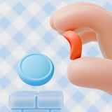 PlayVital 4Pcs Thumb Grip Caps for Nintendo Switch 2, Silicone Thumbstick Grip Cover for Switch 2, Comfort Joystick Caps for Joycon 2 - Blue & Orange - WWYNTM038