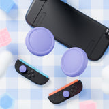 PlayVital 4Pcs Thumb Grip Caps for Nintendo Switch 2, Silicone Thumbstick Grip Cover for Switch 2, Comfort Joystick Caps for Joycon 2 - Light Violet - WWYNTM059
