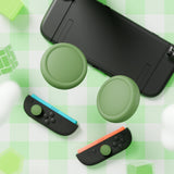 PlayVital 4Pcs Thumb Grip Caps for Nintendo Switch 2, Silicone Thumbstick Grip Cover for Switch 2, Comfort Joystick Caps for Joycon 2 - Matcha Green - WWYNTM005