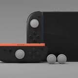 PlayVital 4Pcs Thumb Grip Caps for Nintendo Switch 2, Silicone Thumbstick Grip Cover for Switch 2, Comfort Joystick Caps for Joycon 2 - New Hope Gray - WWYNTM035