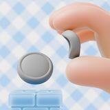 PlayVital 4Pcs Thumb Grip Caps for Nintendo Switch 2, Silicone Thumbstick Grip Cover for Switch 2, Comfort Joystick Caps for Joycon 2 - New Hope Gray - WWYNTM035