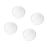 PlayVital 4Pcs Thumb Grip Caps for Nintendo Switch 2, Silicone Thumbstick Grip Cover for Switch 2, Comfort Joystick Caps for Joycon 2 - White - WWYNTM007