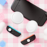 PlayVital 4Pcs Thumb Grip Caps for Nintendo Switch 2, Silicone Thumbstick Grip Cover for Switch 2, Comfort Joystick Caps for Joycon 2 - White - WWYNTM007