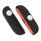 PlayVital 4Pcs Thumb Grip Caps for Nintendo Switch 2, Silicone Thumbstick Grip Cover for Switch 2, Comfort Joystick Caps for Joycon 2 - White - WWYNTM007