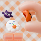 PlayVital 6 Pcs Thumb Grips for Nintendo Switch 2, Cute Silicone Thumbstick Caps for Switch 2, Analog Cover for Joycon 2 Joystick Caps - Halloween Pumpkin Bat with Spooky Ghost - WWYNTJ004