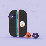 PlayVital 6 Pcs Thumb Grips for Nintendo Switch 2, Cute Silicone Thumbstick Caps for Switch 2, Analog Cover for Joycon 2 Joystick Caps - Halloween Pumpkin Bat with Spooky Ghost - WWYNTJ004