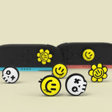 PlayVital 6 Pcs Thumb Grips for Nintendo Switch 2, Cute Silicone Thumbstick Caps for Switch 2, Analog Cover for Joycon 2 Joystick Caps - Happy & Gloomy Style - WWYNTJ002