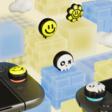 PlayVital 6 Pcs Thumb Grips for Nintendo Switch 2, Cute Silicone Thumbstick Caps for Switch 2, Analog Cover for Joycon 2 Joystick Caps - Happy & Gloomy Style - WWYNTJ002