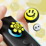 PlayVital 6 Pcs Thumb Grips for Nintendo Switch 2, Cute Silicone Thumbstick Caps for Switch 2, Analog Cover for Joycon 2 Joystick Caps - Happy & Gloomy Style - WWYNTJ002