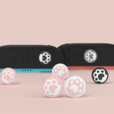 PlayVital 8 Pcs Thumb Grips for Nintendo Switch 2, Kawaii Silicone Thumbstick Caps for Switch 2, Analog Cover for Joycon 2 Joystick Caps - Cat Paw - WWYNTJ003