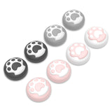 PlayVital 8 Pcs Thumb Grips for Nintendo Switch 2, Kawaii Silicone Thumbstick Caps for Switch 2, Analog Cover for Joycon 2 Joystick Caps - Cat Paw - WWYNTJ003