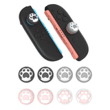 PlayVital 8 Pcs Thumb Grips for Nintendo Switch 2, Kawaii Silicone Thumbstick Caps for Switch 2, Analog Cover for Joycon 2 Joystick Caps - Cat Paw - WWYNTJ003