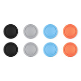 PlayVital 8Pcs Thumb Grip Caps for Nintendo Switch 2, Silicone Thumbstick Grip Cover for Switch 2, Comfort Joystick Caps for Joycon 2 - Black & Gray & Blue & Orange - WWYNTM036