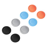 PlayVital 8Pcs Thumb Grip Caps for Nintendo Switch 2, Silicone Thumbstick Grip Cover for Switch 2, Comfort Joystick Caps for Joycon 2 - Black & Gray & Blue & Orange - WWYNTM036
